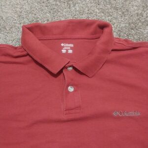 Columbia Men’s Red Polo Shirt Size XL Short Sleeve Casual Outdoor Golf Tee